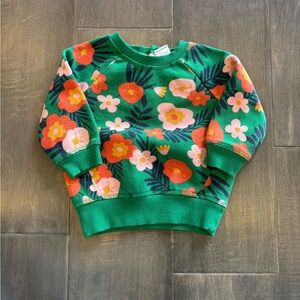 5 for $10 Green Floral Crewneck Sweatshirt